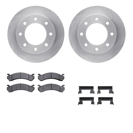 6412-48073, Rotors With Ultimate Duty Performance Brake Pads Includes Hardware